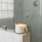 Calyan Wax Co. Seaside & Citrus 3 Wick Scented Candle - 43 Hour Burn - Luxury 3 Wick Soy Candles - Non Toxic Soy Wax Candles - Long Lasting Large Glass Jar Candle for Home - 14.9oz