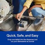 BLUELAND Dishwasher Detergent Tablets, 36 Count, Unscented Plastic-Free Eco Friendly Dishwashing Pods, Natural, Non Toxic, Sustainable