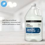 Clean Revolution Liquid Gel Hand Soap, Silky Rich Liquid, Quick Lather, Fast Rinsing, Contains Real Essential Oils (Spring Air) 128 Fl Oz