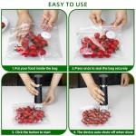 Vacuum Sealer for Food, Handheld Saver Compact Vacuum Sealer Machine with 30 Reusable Bags for 10X Preservation & Fresh