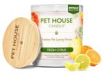 One Fur All - 100% Natural Soy Wax, 20 Fragrances - Odor Eliminator, Appx 60 Hrs Burn Time, Non-Toxic, Reusable Glass Jar Scented Candles – Pet House Candle, Fresh Citrus