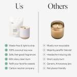 Siblings Essentials, Candle Refill Kit, DIY Candle Kit (No 08: Honeysuckle, Peony, Amber) - Eco-Friendly Candle Refill, Clean Fragrance and Essential Oils, Coconut and Soy Wax