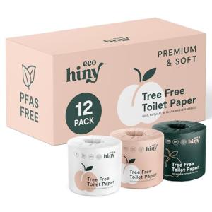 Eco-Friendly Bamboo Toilet Paper – 12 Mega Rolls
