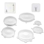 6-Pack Reusable Silicone Stretch Lids for Food