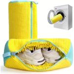 Abela Home Products 2 Pcs Shoe Washing Machine Bags, XXL, Laundry Bags for Washer, Reusable Washing Bag for Sneakers, Tennis Shoes, Various Items, Yellow, 2 Pack, Laundry Bag, Storage, Travel Bag