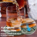 Silicone Coasters for Drinks,Resistant Reusable Drink Coasters-Great Gift for Birthday, Housewarming,Room Decor,Holiday Party (2-Desert Sage)