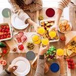 Silicone Coasters for Drinks,Resistant Reusable Drink Coasters-Great Gift for Birthday, Housewarming,Room Decor,Holiday Party (2-Desert Sage)