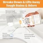 Skout's Honor Laundry Booster Stain & Odor Removal Additive - Plant-Powered Formula for Pet Bedding, Clothing, and Washable Pee Pads - Eco-Friendly & Cruelty-Free, 32 oz