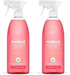 Method All-Purpose Cleaner, Pink Grapefruit, Plant-Based and Biodegradable Formula Perfect for Most Counters, Tiles, Stone, and More, 28 oz spray bottle (Pack of 2)