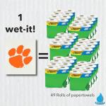 Wet-It! Clemson University- 3 Pack Swedish Dishcloths- Reusable Kitchen Towels for Dishwashing and Home Cleaning- Eco-Friendly Alternative to Paper Towels and Wipes- Machine Washable and Dryer Safe