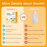 Soulink Laundry Detergent Sheets, 240 Loads - Eco-Friendly, Plant-Based, Hypoallergenic, No Plastic Jug (Orange Scent)