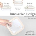Eco-Friendly Glass Food Container Set - 4 Pack