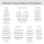 Eco-Friendly Glass Food Container Set - 4 Pack