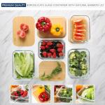 Eco-Friendly Glass Food Storage with Bamboo Lids