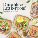 Eco-Friendly Palm Leaf and Bamboo Disposable Plates Set