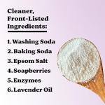 Pronounce Laundry Detergent Powder Alternative | Earth-Derived Ingredients, Eco-Friendly, Safer for Sensitive Skin, Eczema, and Babies. Stain + Smell Fighting. HE Safe (Lavender, 120 Loads).