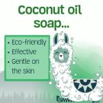 Green Llama Eco-Friendly Laundry Powder, (3-Pack) - Hypoallergenic, 180 Loads Total, Safe for Sensitive Skin, Biodegradable Ingredients, Compostable Bag - Effective Unscented Cleaning - without Scoop