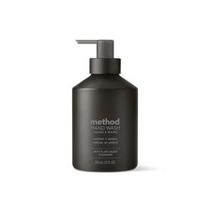 Method Reusable Hand Soap, Vetiver + Amber, 12 oz