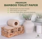 Bamboo Story Premium Bamboo Toilet Paper, PFAS Free, Chemical Free Toilet Paper, Unbleached, (24) 3PLY & 300 Sheets, FSC Certified, Organic Brown, Plant-Based, Tree-Free, Plastic Free, BPA Free (24)