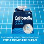 Cottonelle Ultra Clean Toilet Paper with Active CleaningRipples Texture, Strong Bath Tissue, 32 Family Mega Rolls = 176 Regular Rolls (8 Packs of 4)