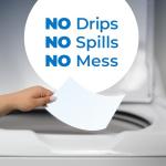 ARM & HAMMER Power Sheets Laundry Detergent, Fragrance Free, No Dyes or Perfumes, Lightweight and Travel-Friendly, 50 Count, Up to 100 Small Loads