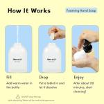 flowcheer Foaming Hand Soap Tablet Refills-5 Sample Pack Hand Wash Tablets, Zero Waste Eco Friendly Cleaning Supplies-Fills 5 X 8 fl oz Refillable Foam Dispenser(40 Fl oz total)