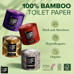 Eco-Friendly Bamboo Toilet Paper - 4 Pack