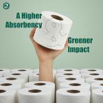 ECO SOUL Bamboo Toilet Paper 24 Mega Rolls 3 Ply, 300 Sheets per Roll | Eco-Friendly Septic Safe Organic Bath Tissues Sustainable Toilet Paper Compostable - FSC Certified