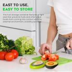 Silicone Avocado Saver - 4PCS Multi-Use Food Saver as Onion Saver & Lemon Saver, Avocado Keeper, Tomato Saver, and More - Anti-Oxidation + Reusable Fruit and Vegetable Storage Containers for Fridge
