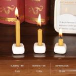 Meditation Beeswax Candles 40Pcs, 20 Minute Mini Candles Set, 2.6 Inch Small Bees Wax Taper Candles - Smokeless, Dripless and Non-Toxic for Home, Women Gifts, Yoga