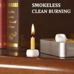 Meditation Beeswax Candles 40Pcs, 20 Minute Mini Candles Set, 2.6 Inch Small Bees Wax Taper Candles - Smokeless, Dripless and Non-Toxic for Home, Women Gifts, Yoga