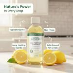Good Natured Brand All-Purpose Cleaner Concentrate | Multi-Surface Cleaner | Natural Lemon Essential Oil | Multipurpose Cleaner Concentrate All Surfaces | Lemon Love | 4oz makes 64oz