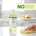 Good Natured Brand All-Purpose Cleaner Concentrate | Multi-Surface Cleaner | Natural Lemon Essential Oil | Multipurpose Cleaner Concentrate All Surfaces | Lemon Love | 4oz makes 64oz