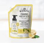 J.R. Watkins Foaming Hand Soap Refill, Moisturizing Foam Hand Wash, Formulated with Plant-Based Cleansers, Alcohol-Free, Cruelty-Free, Lemon, 28 fl oz, 2 Pack