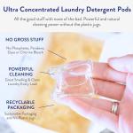 The Clean People Laundry Detergent Pods - Hypoallergenic Laundry Pods - Ultra Concentrated, Recyclable Packaging, Stain Fighting - Spring Scent, 96 Pack