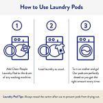 The Clean People Laundry Detergent Pods - Hypoallergenic Laundry Pods - Ultra Concentrated, Recyclable Packaging, Stain Fighting - Spring Scent, 96 Pack