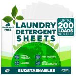 Eco-Friendly Laundry Detergent Sheets - 200 Loads