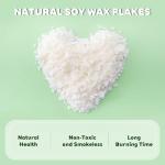 Lumispace 100% Natural Soy Wax Flakes for Candle Making,Farm-Sourced, No Additives, Eco-Friendly, Clean Burning, DIY Candle Supplies, Safe and Pure, 0.5 LBS