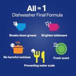 ECO Dishwasher Pods 168 Count, with Glycerin & Enzymes (Protease, Amylase),Dishwasher Detergent Liquid dish pod for Powerful Cleaning, No Pre-Rinse, Fights 24-Hour Dried On Food, Plant-Based