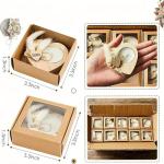 Handmade Heart-Shaped Wooden Candle Holder with White Feather， Natural Soy Wax Candle,Love Charm，Eco-Friendly Romantic Home Decor Gift for Wedding, Anniversary, Valentine's Day