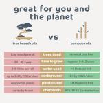 Bumboo Bamboo Toilet Roll 24 Pack | Unbleached Toilet Paper 3 ply, 300 Sheets | Eco Toilet Rolls | Plastic-Free, Soft, Strong & Sustainable Toilet Tissue, Beige