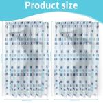 Gonelle PEVA Shower Curtain Liner - 70x72 inch Waterproof & Odorless Bathroom Liner, Eco-Friendly PVC-Free, Minimalist Semi-Transparent Plaid Design, Quick-Dry Modern Decor with Hooks