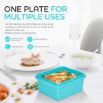 Xomoo 2 Cup Silicone Freezer Trays with Lids, Silicone Soup Freezer Molds - Leakproof, BPA-Free, Stackable, Microwave & Dishwasher Safe, Perfect for Soups, Sauces, Meal Prep, and Baked Goods - 4 Pack