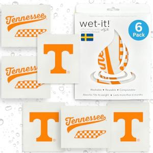 University of Tennessee- 6 Pack Swedish Dishcloths- Reusable Kitchen Towels for Dishwashing and Home Cleaning- Eco-Friendly Alternative to Paper Towels and Wipes- Machine Washable and Dryer Safe