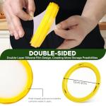 BHNJUTM Avocado Saver, 4-Piece Reusable Avocado Storage Container, Extends Freshness Up to 5 Days, Airtight Design for Half Avocados, Prevents Browning for Cut Avocados