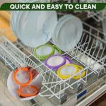 BHNJUTM Avocado Saver, 4-Piece Reusable Avocado Storage Container, Extends Freshness Up to 5 Days, Airtight Design for Half Avocados, Prevents Browning for Cut Avocados