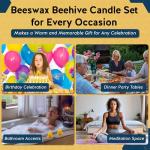 Beeswax Votive Candle Set - Eco Friendly Home Decor
