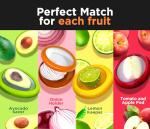 Avocado Saver & Onion Storage, Set of 4 BPA-Free Silicone Food Storage Containers, Reusable Fruit and Veggie Savers, Fresh Pods for Food, Perfect for Tomato Holder, Garlic, Lemon & More