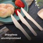 100% Compostable Cutlery Set - 300 Pieces Wooden Compostable Utensils [120 Forks, 90 Knives, 90 Spoons] - Disposable Wooden Cutlery.