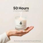 Natur IX Cleansing Scented Candles for Home | Sage & Palo Santo | Natural Non Toxic Soy Candles with Essential Oils | 50 H Long Burning | (Energy + Balance | Bergamot & Sage)
